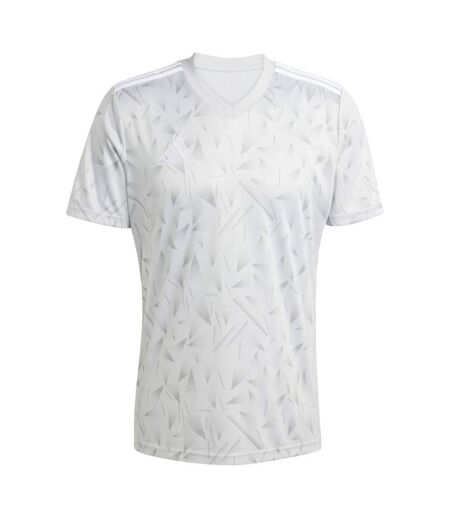 T-shirt Style Motif Géométrique Team Icon Homme Gris Clair Adidas