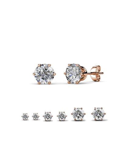 Boucles d'oreilles Solitaire M, Cristal d'Autriche