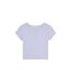 Womens/ladies Ribbed Woven Crop Top Cosmic Sky Calvin Klein-1