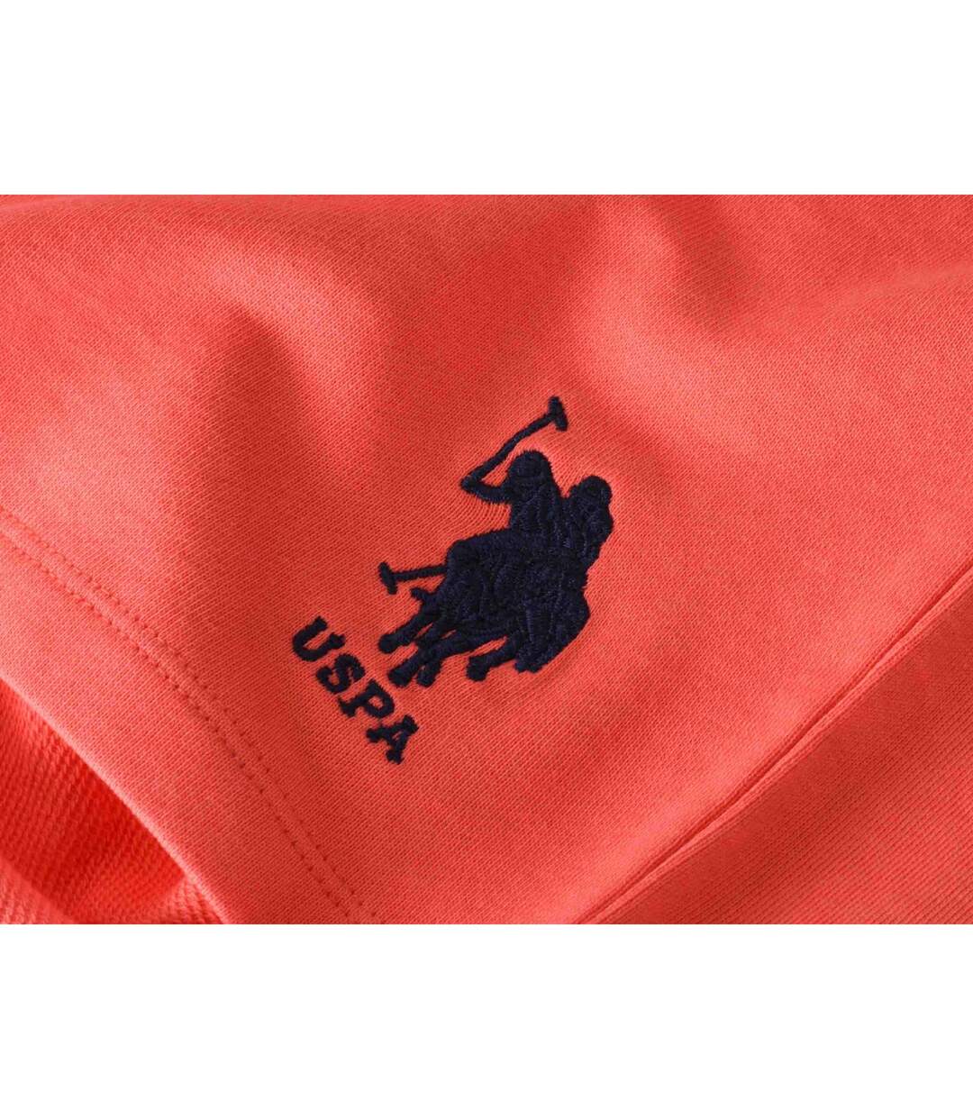 Short Motif/style Logo Contrasté Homme Orange US Polo Assn-3