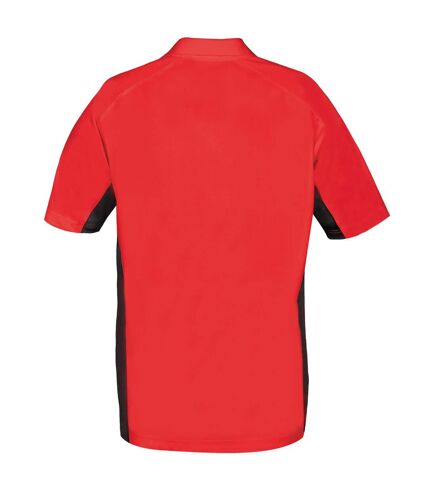 Stormtech Mens Two Tone Short Sleeve Lightweight Polo Shirt (Red/Black) - UTRW3363