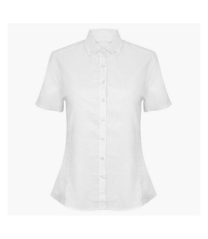 Henbury Womens/Ladies Oxford Modern Shirt (White) - UTPC7305