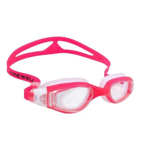 Childrens/kids Coral Swimming Goggles White Pink Crowell