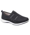 Boulevard Womens/Ladies Suede/Textile Shoes (Navy) - UTDF1582