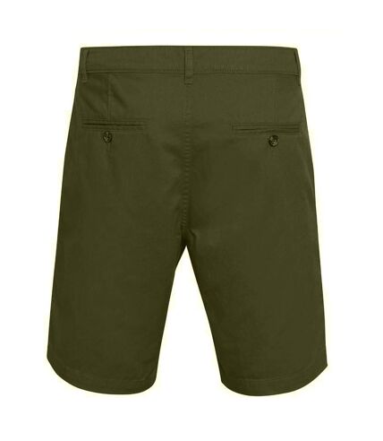 Asquith & Fox Mens Casual Chino Shorts (Olive) - UTRW4908