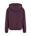 Sweat À Capuche Homme Violet Prune Build Your Brand-3