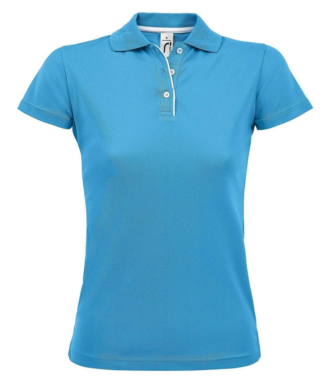 Polo sport performer - Femme - 01179 - bleu aqua