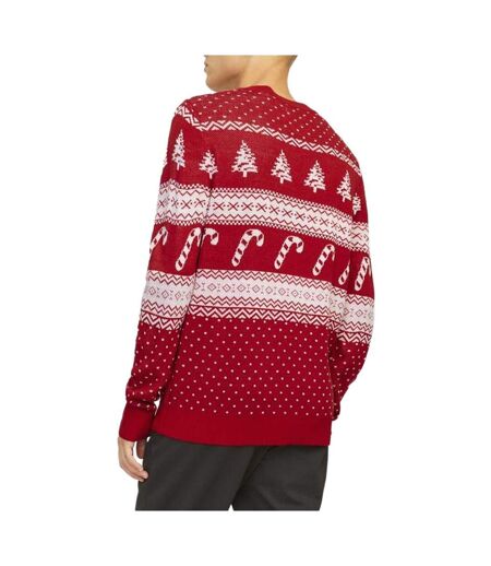 Pull de noël rouge homme jack & jones gabriel