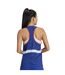 Womens/ladies Adizero France Vest Top Lucid Blue Adidas-3