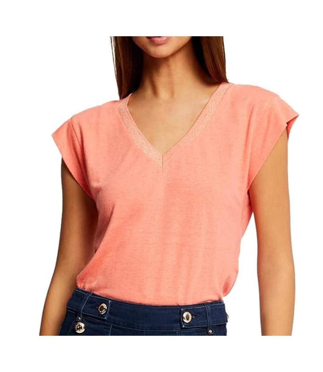 T-shirt Orange Femme Morgan Dag - L-1