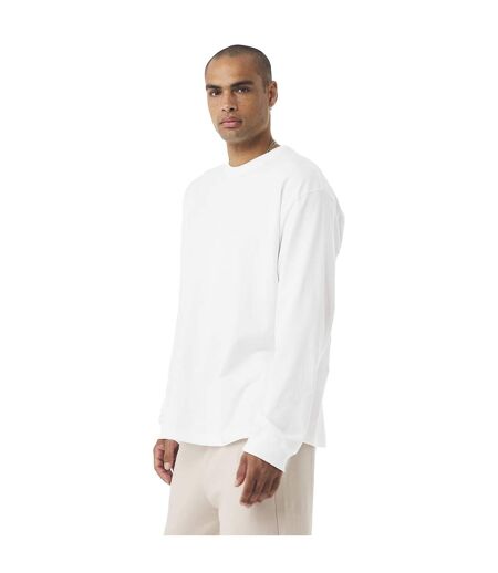 Unisex Adult Heavyweight Long-sleeved T-shirt White Bella + Canvas