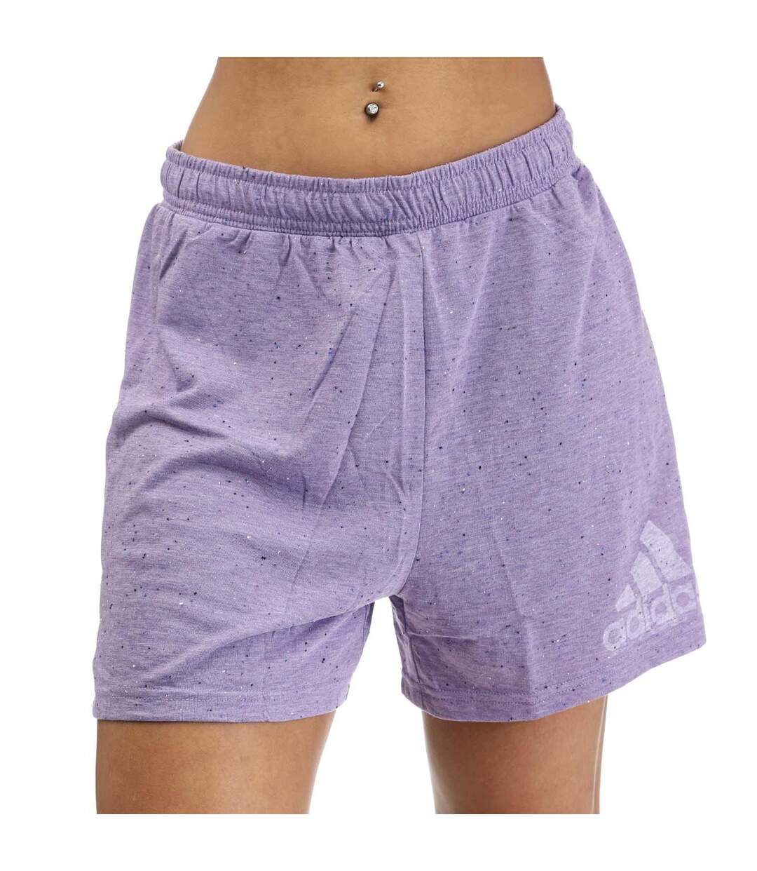 Womens/ladies future icons winners shorts violet Adidas-1