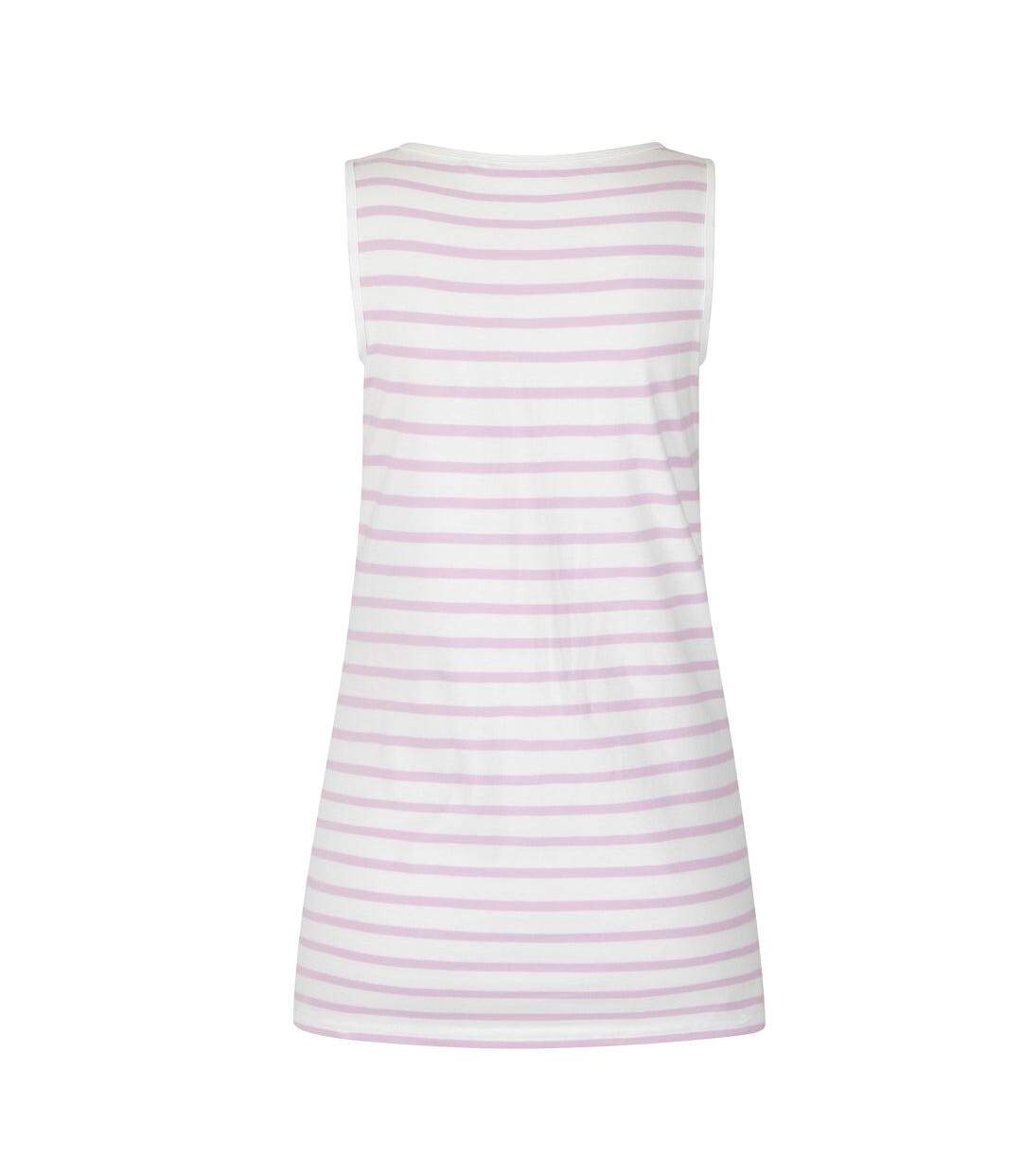 Débardeur Motif/style À Rayures Femme Rose Pâle Lazy Jacks-2