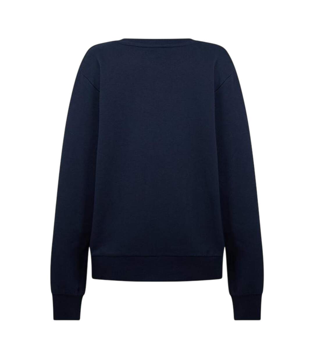 Womens/ladies Ribbed Cuff Relaxed Fit Sweatshirt Navy Print Umbro-2