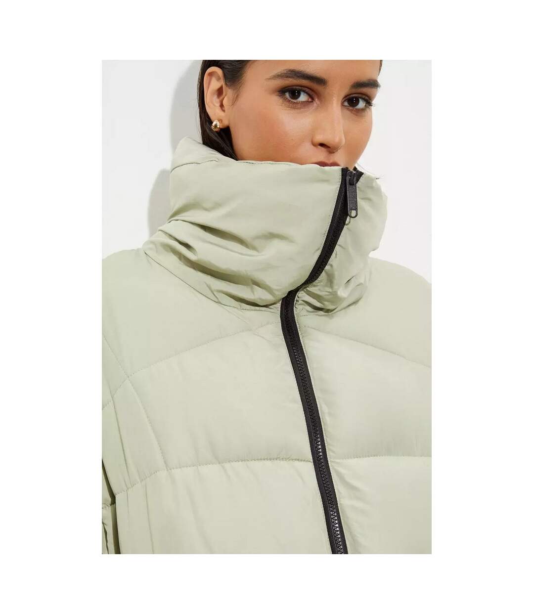 Manteau femme vert de gris Dorothy Perkins-4