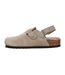 Childrens/kids Leather Mule Sandals Taupe Jack Wills-3