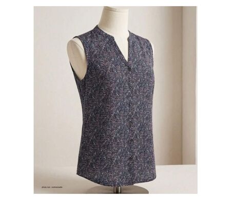 MAYFLOWER VODKA1 Chemisier sans manches – La fluidité de la viscose pour un look estival chic