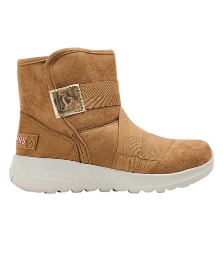 Childrens/kids Slip-on Trainers Chestnut Skechers