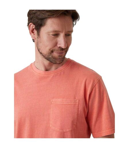 Mens Penally Pocket T-shirt Coral Saltwell