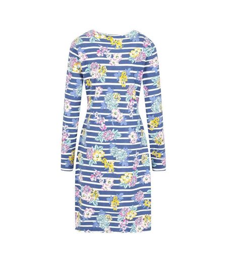 Womens/ladies Long-sleeved T-shirt Dress Multicoloured Lazy Jacks
