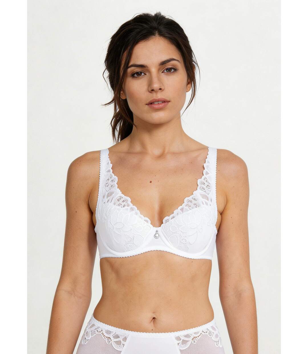 Soutien-gorge avec armatures dentelle et microfibre-1