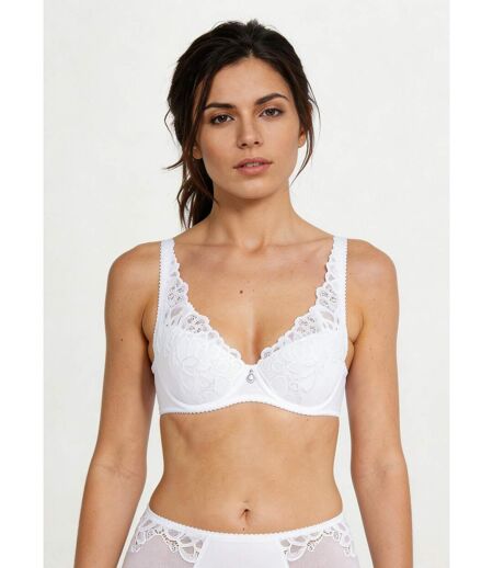 Soutien-gorge avec armatures dentelle et microfibre