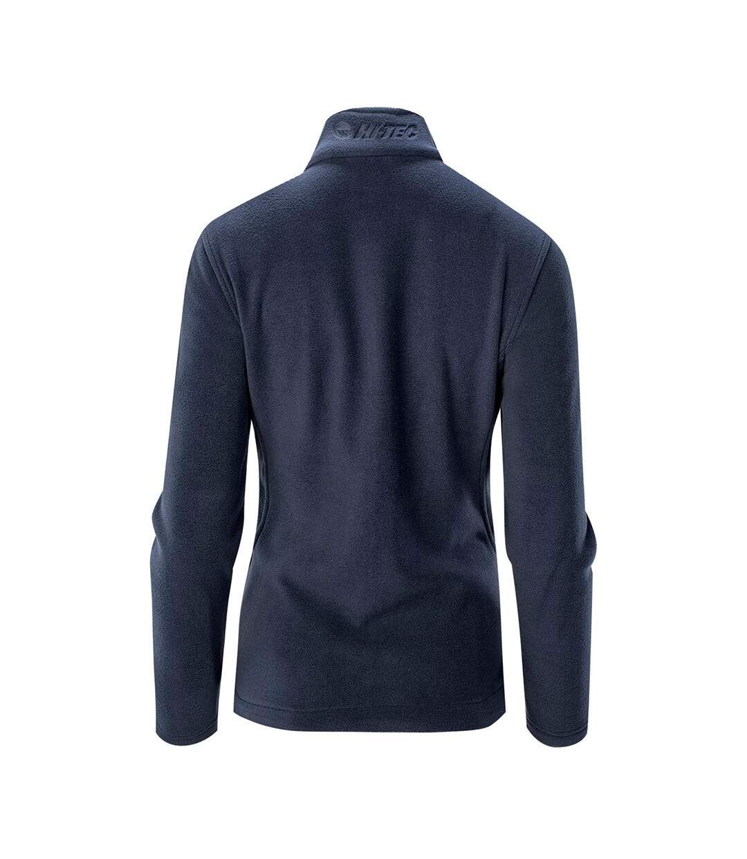 Womens/ladies lady asotin fleece jacket black iris Hi-Tec-2