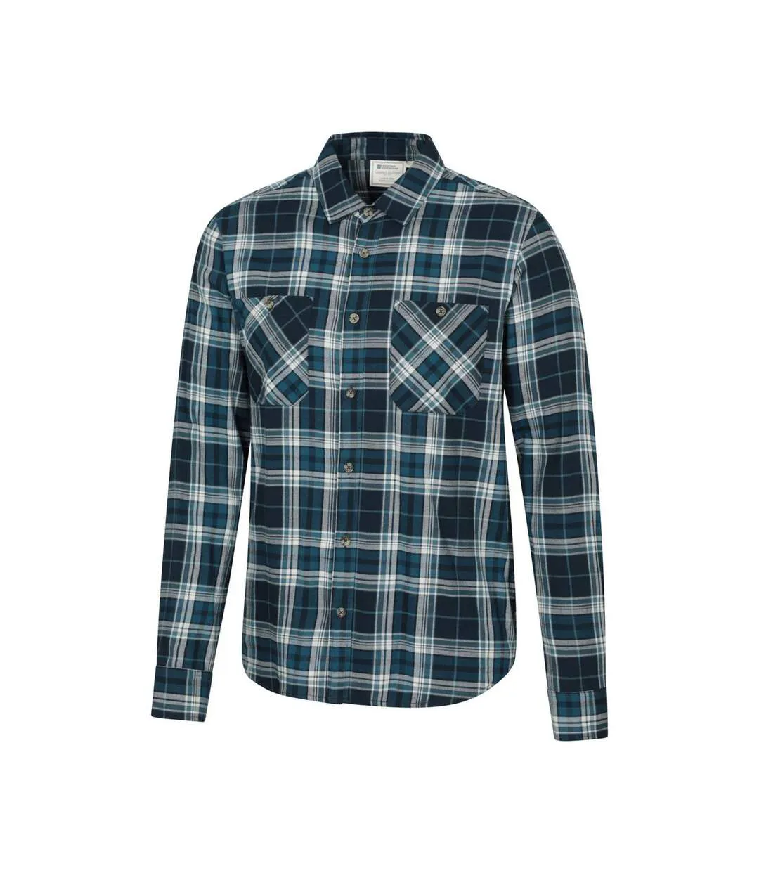 Chemise Manches Longues Motif/style À Carreaux Maine Homme Bleu De Gris À Carreaux Mountain Warehouse-3
