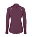 Womens/ladies estambul quarter zip long-sleeved sweatshirt navy blue Roly-3