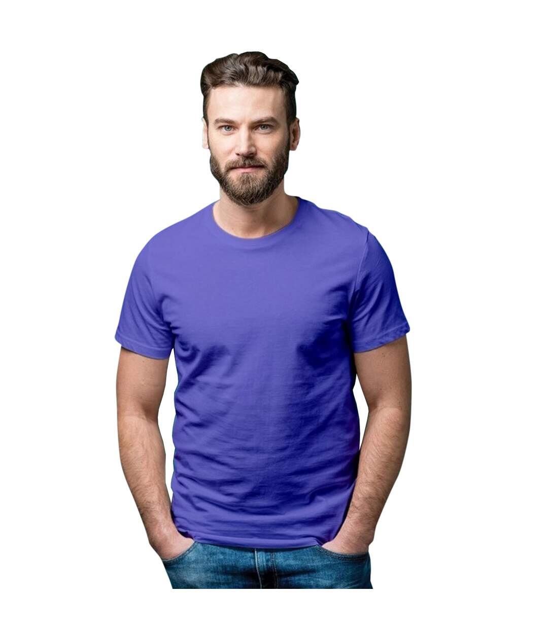 T-shirt homme bleu roi Casual Classic