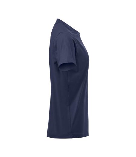 Womens/ladies Premium T-shirt Dark Navy Clique