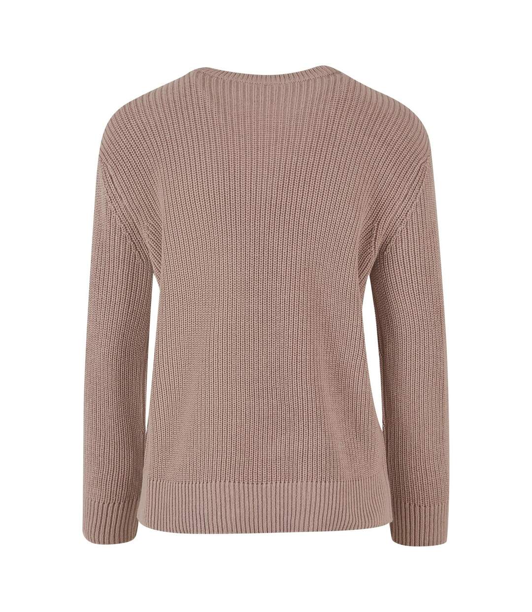 Sweat Motif/style Côtelé Femme Rose Pâle Urban Classics-2
