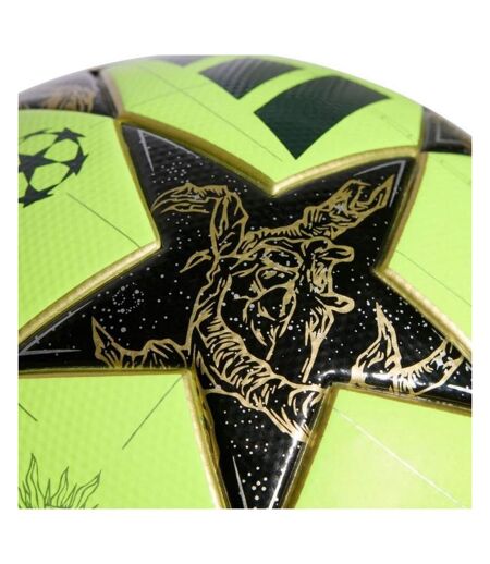 Ballon De Foot Hiver Motif/style Ligue Des Champions De L´uefa 25/26 Taille 5 Jaune Vif Noir Adidas