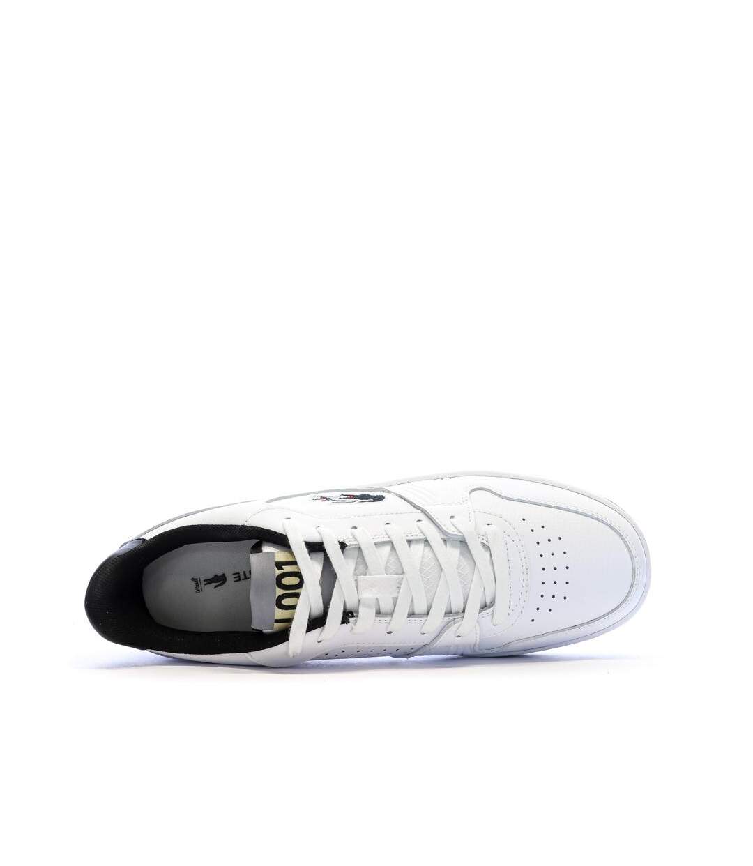 Baskets blanc/noir homme lacoste l001-4