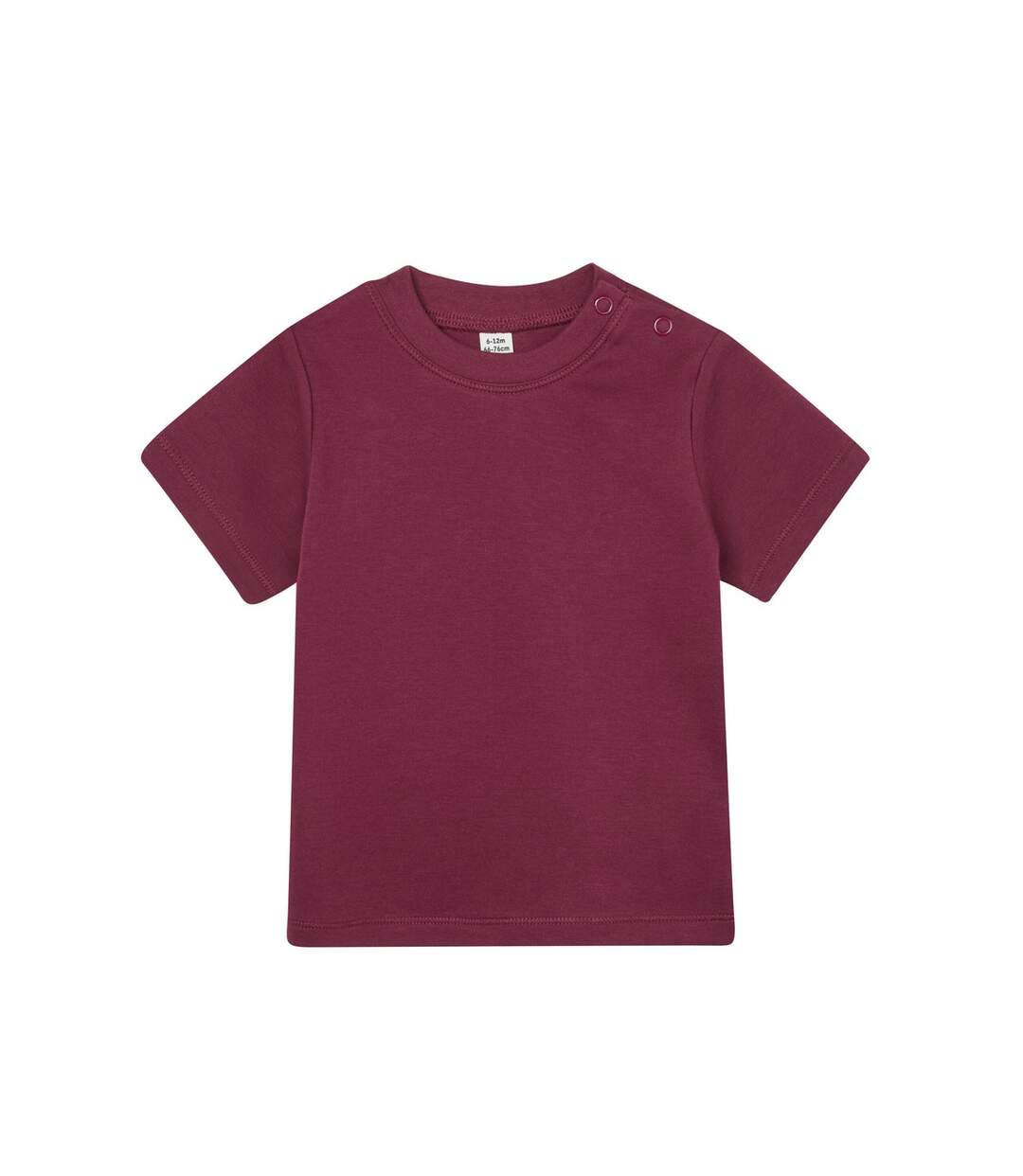 T-shirt bébé bordeaux Babybugz-1