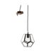 Lampe suspension laiton et verre