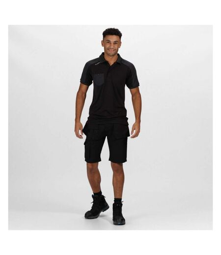 Mens Cargo Shorts Black Regatta Professional