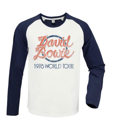 Amplified - T-shirt WORLD TOUR - Adulte (Blanc / Bleu marine) - UTGD1711