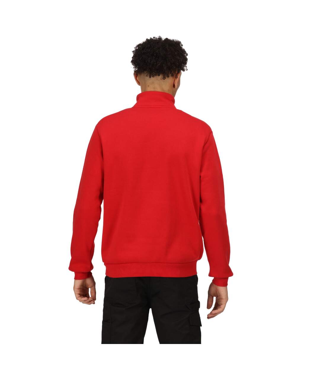 Mens pro quarter zip sweatshirt classic red Regatta