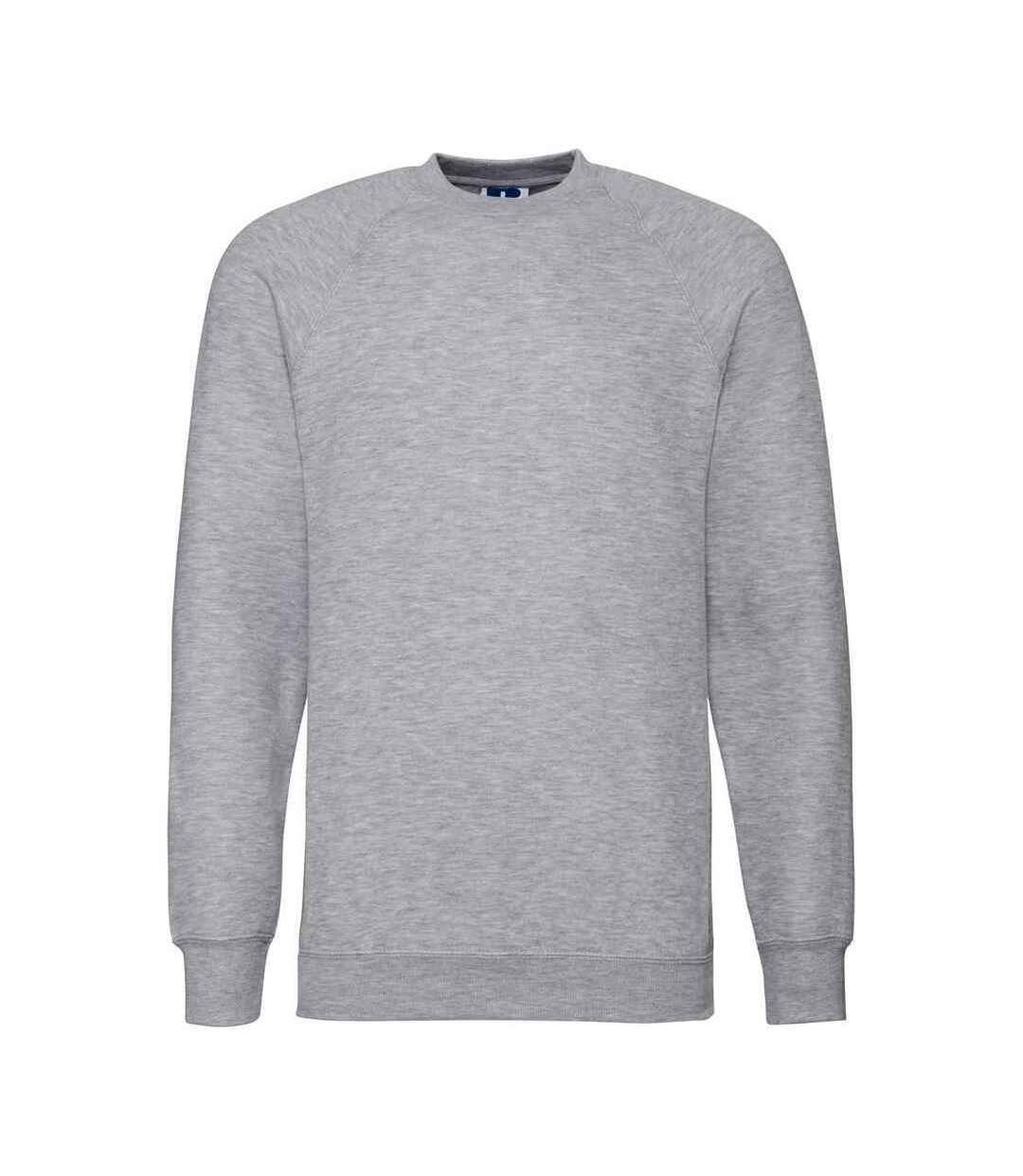 Mens raglan sweatshirt light oxford Russell