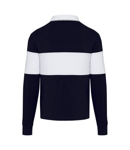 Polo sweat clyde adulte bleu marine / blanc Elevate Elevate