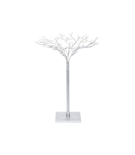 Paris Prix - Statuette Déco En Fer Forgé arbre 80cm Argent