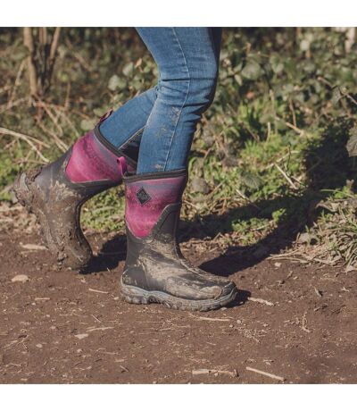 Unisex Adult Arctic Sport Wellington Boots Black Magenta Muck Boots
