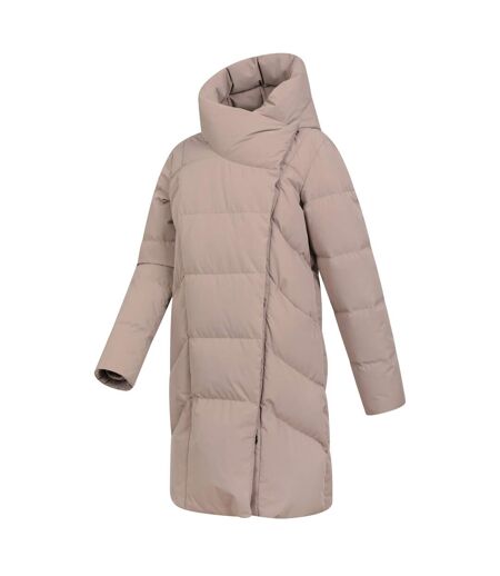 Womens/ladies Cosy Extreme Ii Wrap Down Jacket Taupe Mountain Warehouse