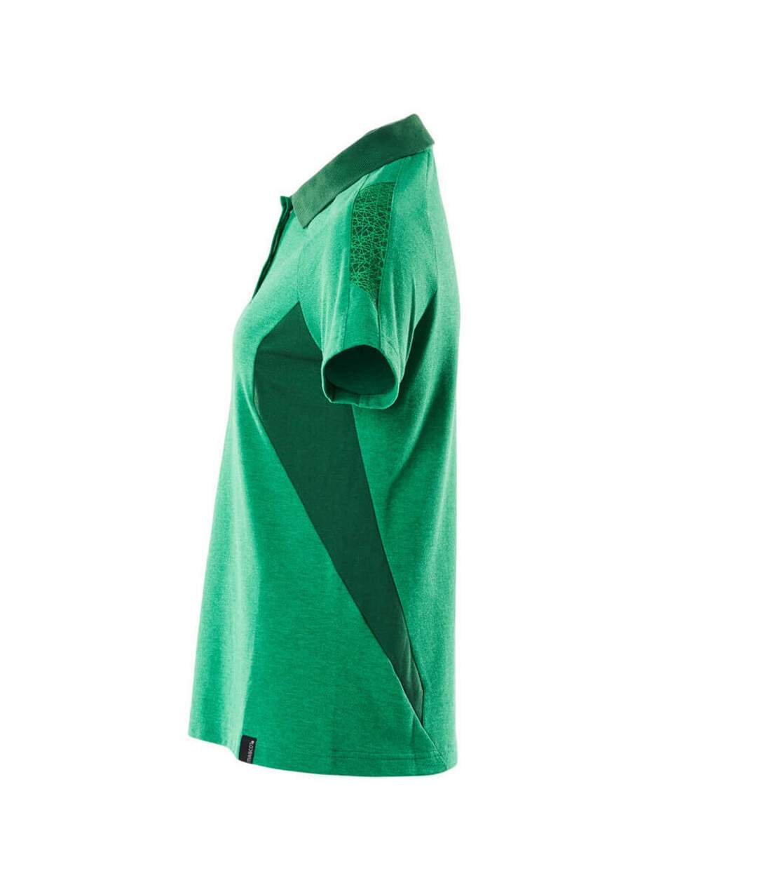 Womens/ladies Accelerate Polo Shirt Grass Green Green Mascot-4