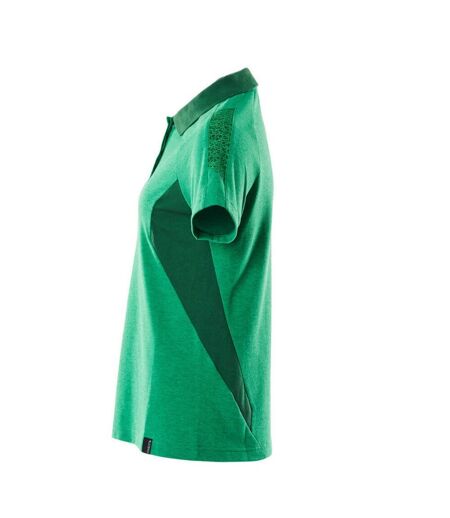 Womens/ladies Accelerate Polo Shirt Grass Green Green Mascot