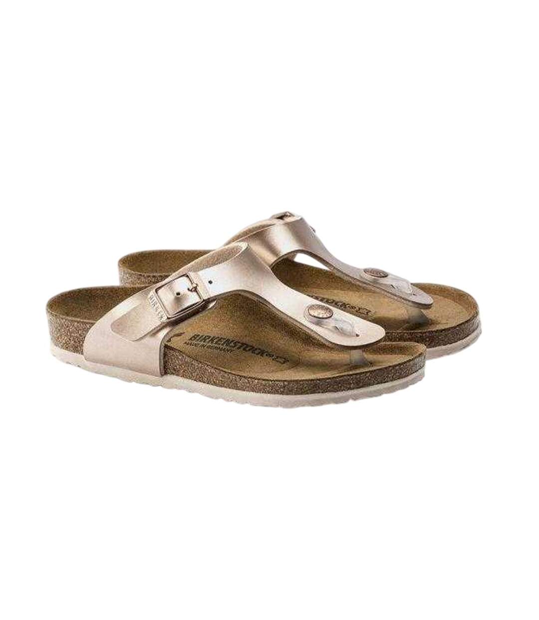 Childrens/kids Gizeh Suede Flat Sandals Pink Birkenstock-3