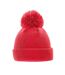 Bonnet enfant rouge vif Beechfield-2