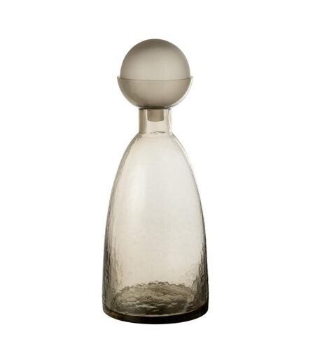 Vase Bouteille Bouchon en Verre Yoko 43cm Grège