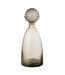 Vase Bouteille Bouchon en Verre Yoko 43cm Grège-1